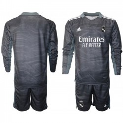 Camisola Real Madrid Guarda-redes Criança Equipamento Primeiro 2021-2022 Manga Comprida